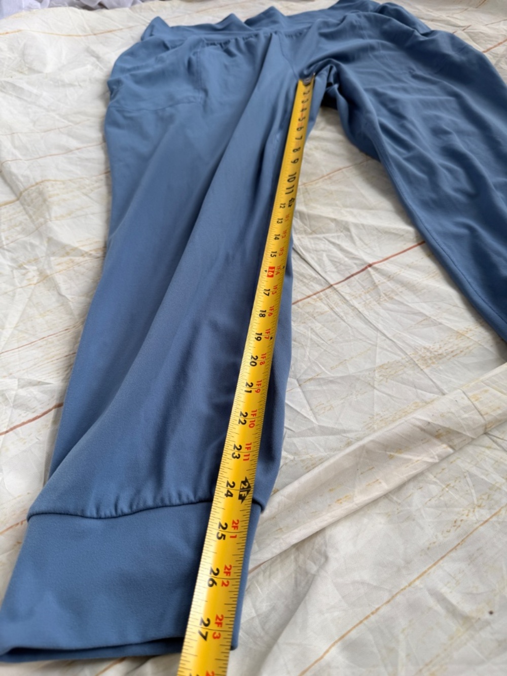Athleta Salutation High Rise Joggers | XL | Blue | Athleisure Lounge Travel Pant - Picture 9 of 9